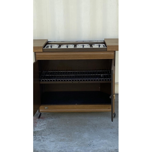 2 - Super Retro EKCO Electric Hostess Trolley Designed for Keeping Food Warm, Featuring Teak Wood Effect... 