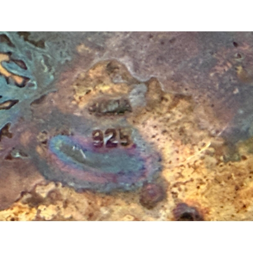 128 - Vintage Sterling Silver 925 Pill Box