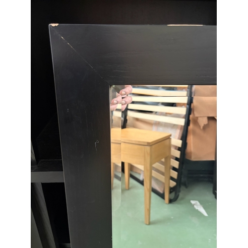 42 - American Drexel Heritage Dark Wood Beveled Mirror (71 W. x 102cm H.) - Code AM7152K