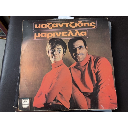45 - x4 Vintage Collectible Greek Vinyl Records 33rpm Comprising 'Stelios Kazantzides, Marinella, Costas ... 