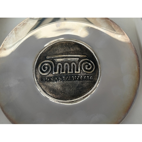 10 - Hellenic Bank Silver 830 Promotional Dish (121.2gr)