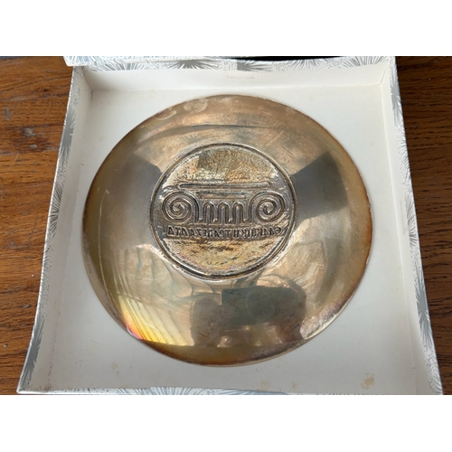 10 - Hellenic Bank Silver 830 Promotional Dish (121.2gr)