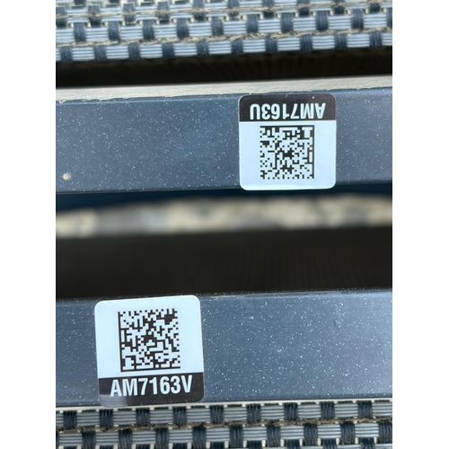 15 - Set of 4 Garden Aluminum Stacking Chairs - Code AM7163T, AM7163S, AM7163U, AM7163V