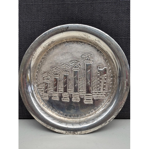 12 - Small Cyprus Silver 830 Ring Dish (32.5gr. - 8cm Diameter)