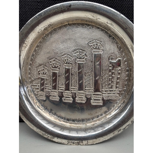 12 - Small Cyprus Silver 830 Ring Dish (32.5gr. - 8cm Diameter)