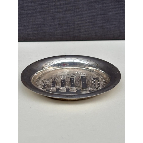 12 - Small Cyprus Silver 830 Ring Dish (32.5gr. - 8cm Diameter)