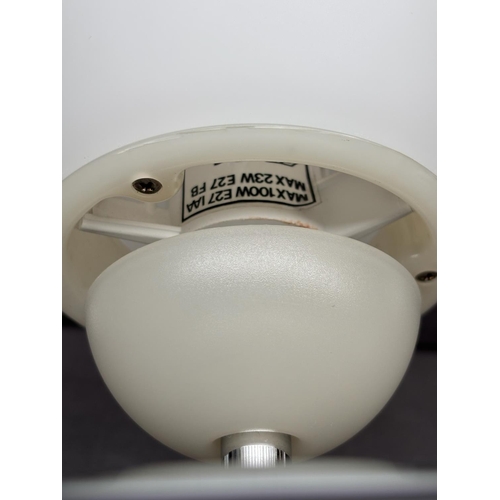 14 - Vintage Brera T Designer Egg-Shaped Table Lamp with Opaline Glass Diffuser and Polished Chrome Base ... 