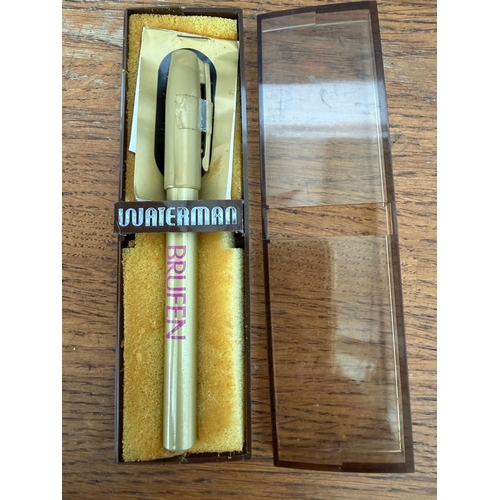 Vintage Waterman Ballpoint Pen with Promotional Branding Text 'Brufen ...