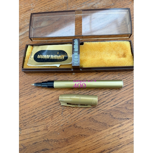 Vintage Waterman Ballpoint Pen with Promotional Branding Text 'Brufen ...