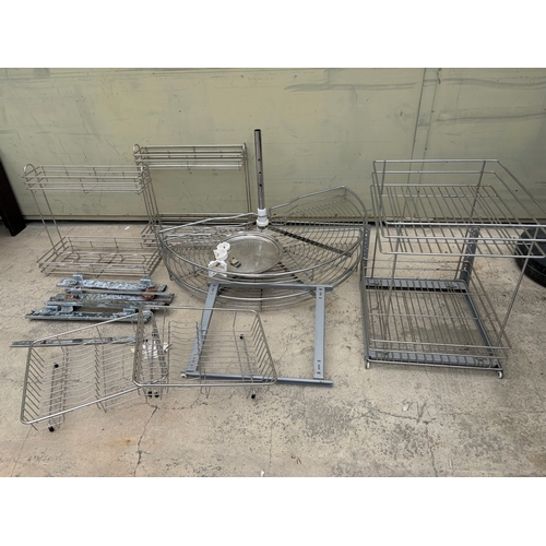 Stainless Steel Kitchen Cabinet Hardware and Storage Accessories