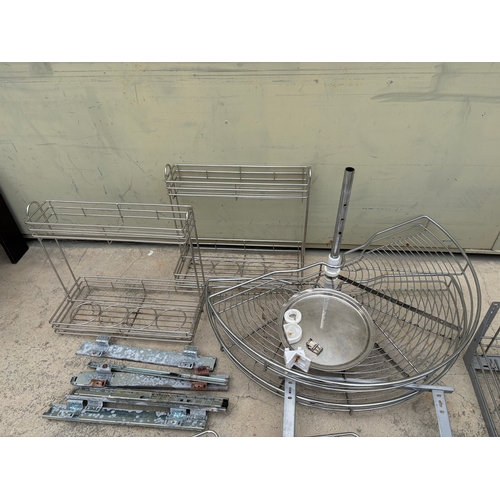 Stainless Steel Kitchen Cabinet Hardware and Storage Accessories
