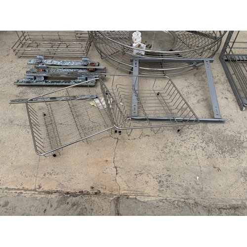 Stainless Steel Kitchen Cabinet Hardware and Storage Accessories