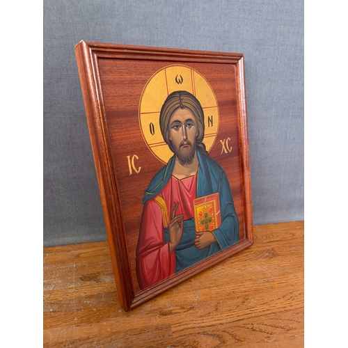 Orthodox Christian Icon on Wood of Christ 'Pantocrator' - Christ the ...