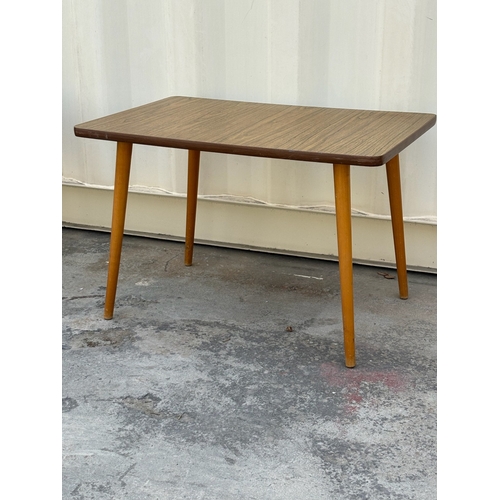 Vintage Mid-Century Modern Rectangular Side/Coffee Table with Formica ...
