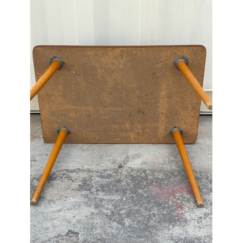 Vintage Mid-Century Modern Rectangular Side/Coffee Table with Formica ...