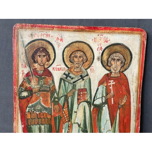 Antique 19th-Century Easter Orthodox Tempera-Painted Wooden Panel Icon ...