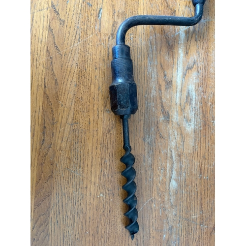 Large Antique Hand Drill (56cm H.)
