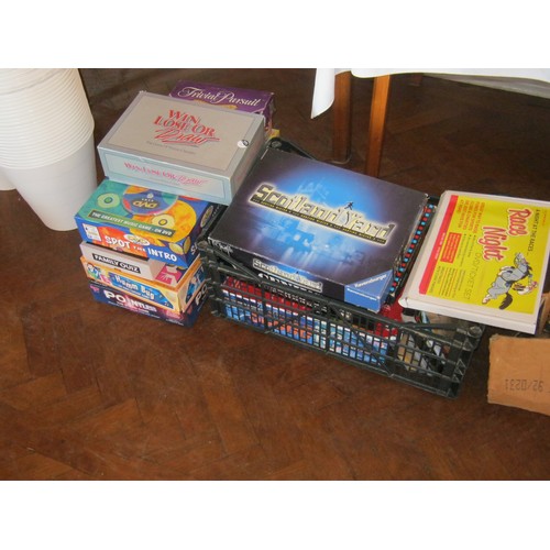 190 - A Large Box of Assorted Games and Gaming Sundries