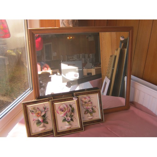 225 - A Wooden Freestanding Dressing Table Mirror, 24
