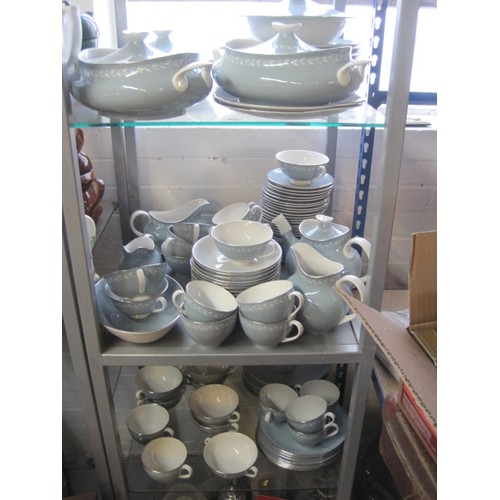 43 - A Large Royal Doulton Aegean Dinner & Tea Service including tureens etc, over 100 pieces