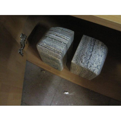 28 - Collection of bone china and other Rottweiler figures, plus other items a wooden horse bottle stand ... 