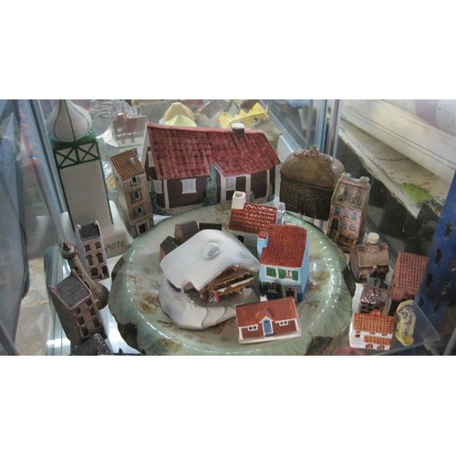 45 - A selection of miniature houses mainly of European origin