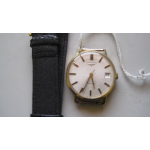 239 - A Longines 18ct gold 1974 dated watch in good working order and clean cosmetic condition