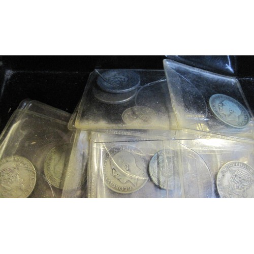 79 - A box of interesting silver coins