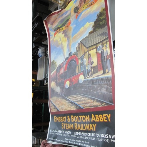 207 - A Pair of Large Posters Advertising the Keighley & Worth Valley Railway