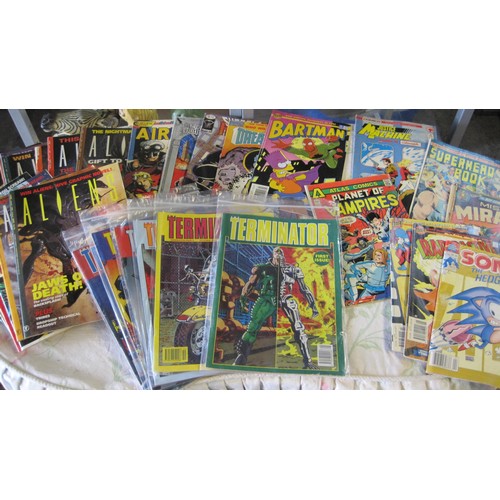 27 - A selection of comics including Aliens, Terminator and various others