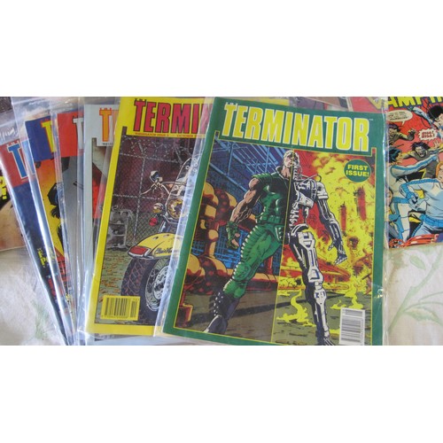 27 - A selection of comics including Aliens, Terminator and various others