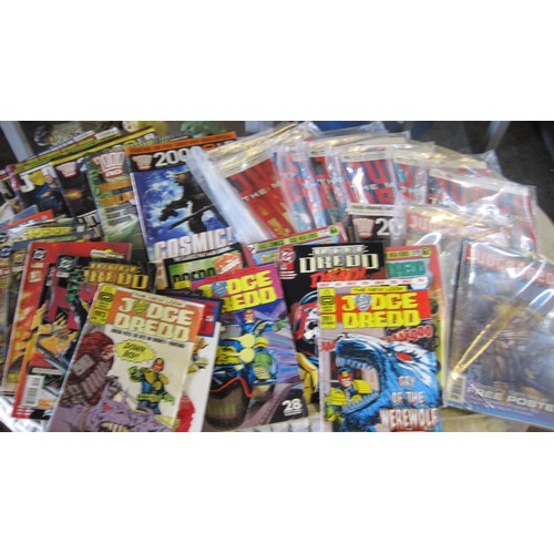 26 - A Selection of comics including 2000AD, Judge Dread DC Comics and others