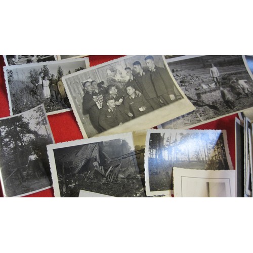 156 - A selection of photographs showing WWII German Soldiers and Fliers, apparently from the same family,... 