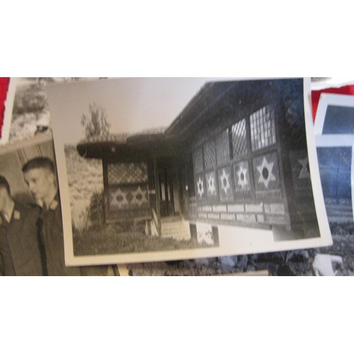 156 - A selection of photographs showing WWII German Soldiers and Fliers, apparently from the same family,... 