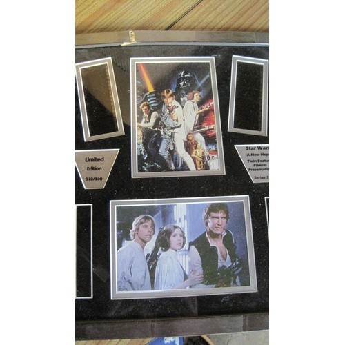 4 - A Set of 3 'Star Wars' Film Cells, Frames and Glazed