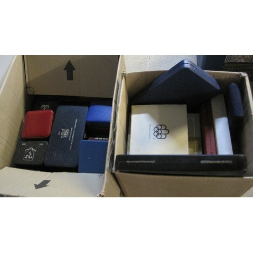 78 - x2 boxes of empty vintage coin boxes