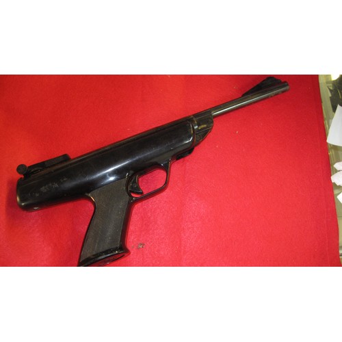 168 - A BSA Scorpion .22 Calibre Air Pistol in full working order and in good overall condition for age; d... 