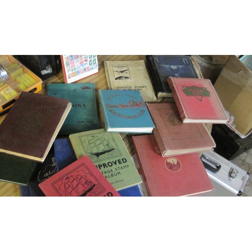 100 - A large collection of vintage Stamp Albums and stockbooks