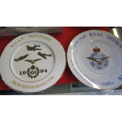 144 - A Pair of Fenton 'WAAF Reunion' Commemorative Plates and others