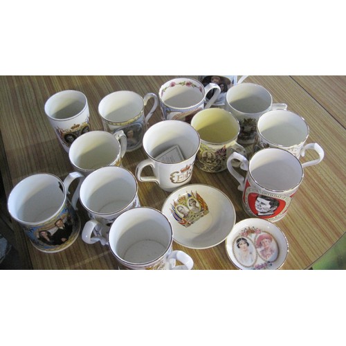 55 - A large selection of Commemorative ware