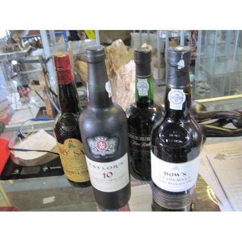 250 - 3 bottles of Port and a bottle of Sherry, all sealed