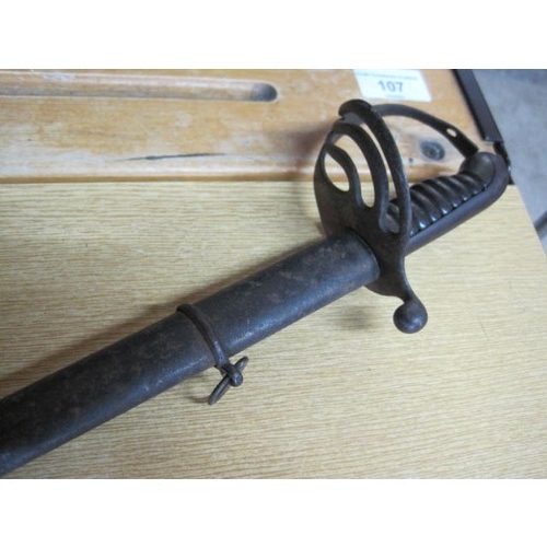 185 - An antique child's sword in scabbard