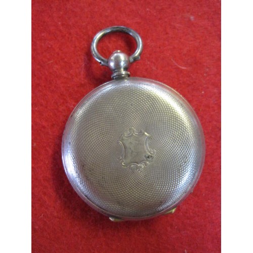 327 - A key wind antique pocket watch in working order