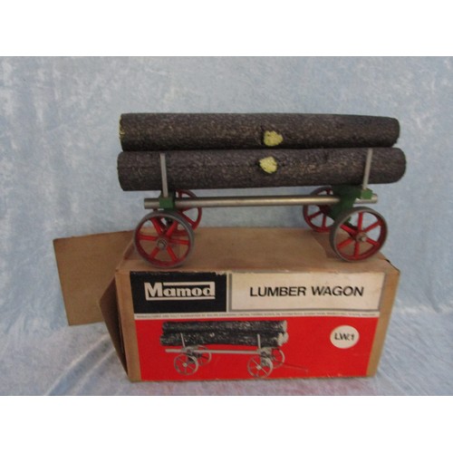 302 - A Boxed Mamod Steam Tractor and a boxed Mamod lumber wagon