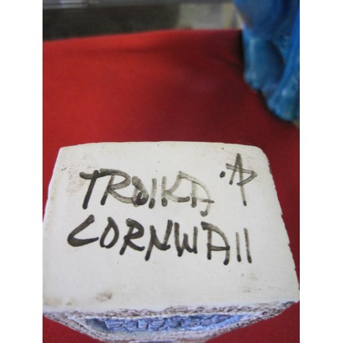 75 - Troika Cornwall 'Coffin' vase by Avril Bennett 1973-1979 Approx 7