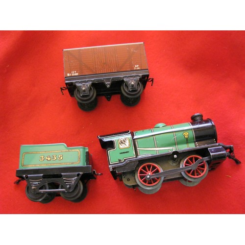 274 - A Hornby Type M1 Locomotive and Tender in good order, plus a goods wagon