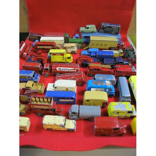 309 - An assortment of vintage Matchbox and Lesney toy cars mainly commercial vehicles including Pickford'... 