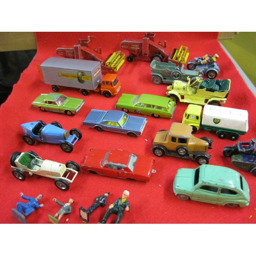 311 - An assortment of toy cars by mainly Matchbox and Lesney but includes a Dinky Fiat 600