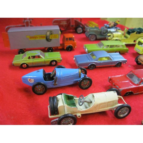 311 - An assortment of toy cars by mainly Matchbox and Lesney but includes a Dinky Fiat 600