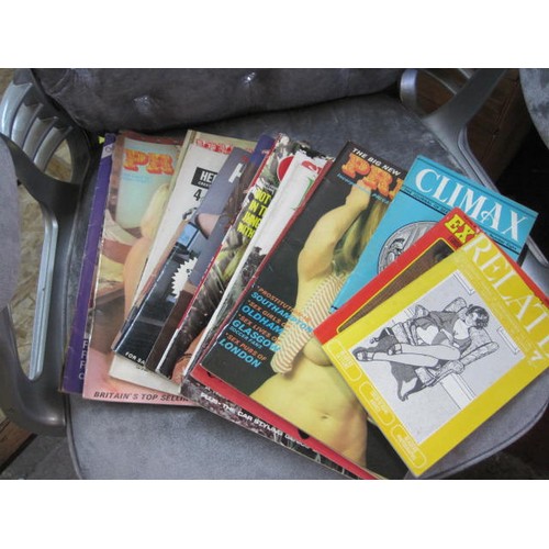 28 - A pile of 1970s adult magazines
